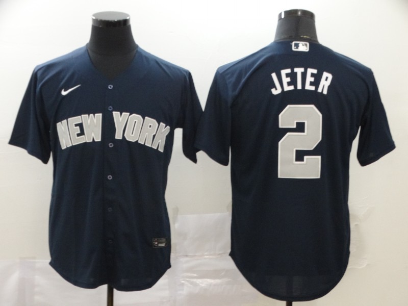 Men's New York Yankees #2 Derek Jeter Navy Cool Base Stitched Jersey Men's New York Yankees #2 Derek Jeter Navy Cool Base Stitched Jersey